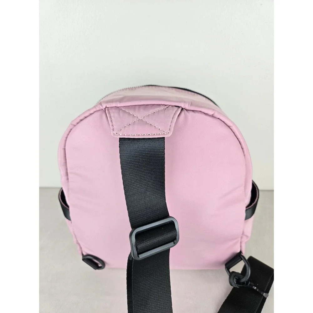 Fabletics‎ Pink Nylon Mini Backpack Sling Bag Adjustable Strap
